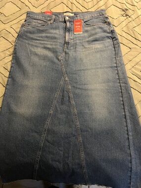 Levi's Women's Blue Straight Leg Denim Skirt